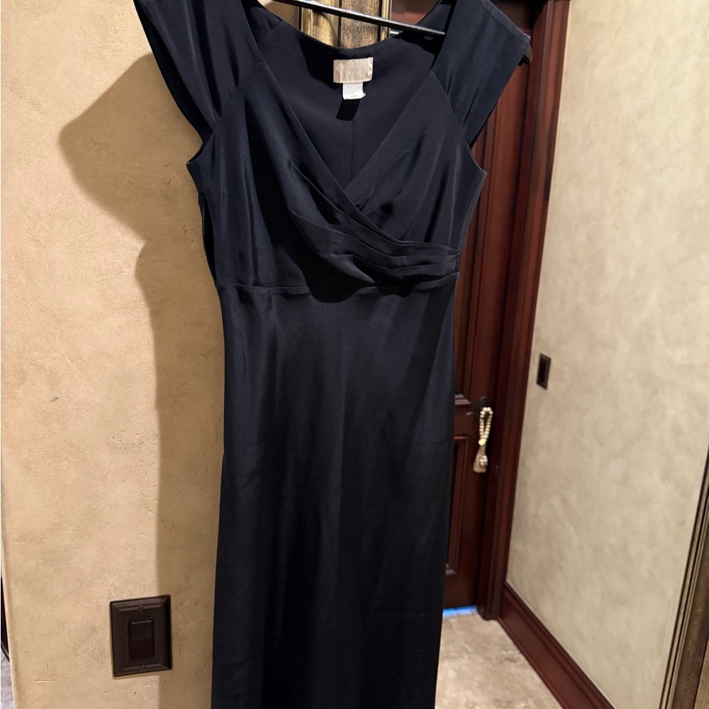 J. Crew Blue One Shoulder Sheath Dress V-neck Sleeveless